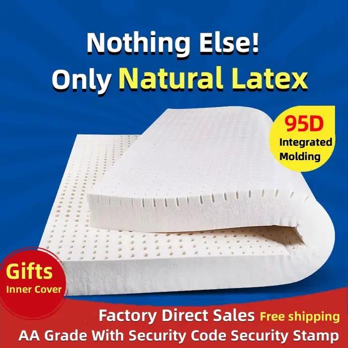 Matelas supérieur en Latex naturel 100%, Source de Latex haut de gamme, liquide pliable, tapis chino