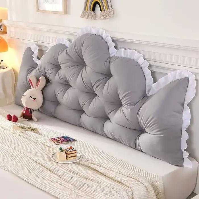 Coussin doux pour tête de lit en dentelle, oreiller de Style nordique, pas besoin de démonter et de 