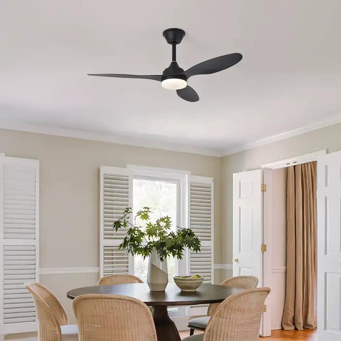 Ventilateur de plafond avec lumière, ventilateur de plafond à profil bas de 25 pouces/42 pouces/52 p