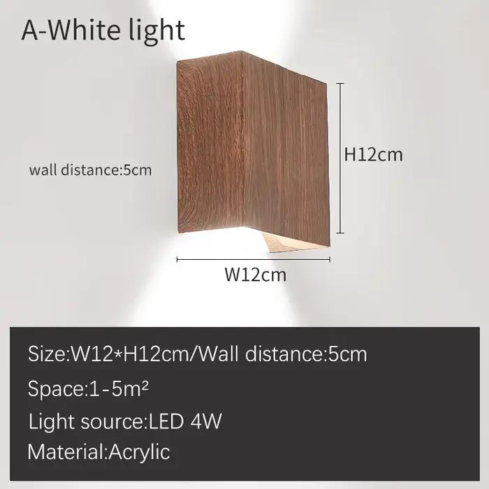 Applique Murale LED Moderne en Métal pour Couloir et Chambre à Coucher, Lumière Blanche Chaude et Br