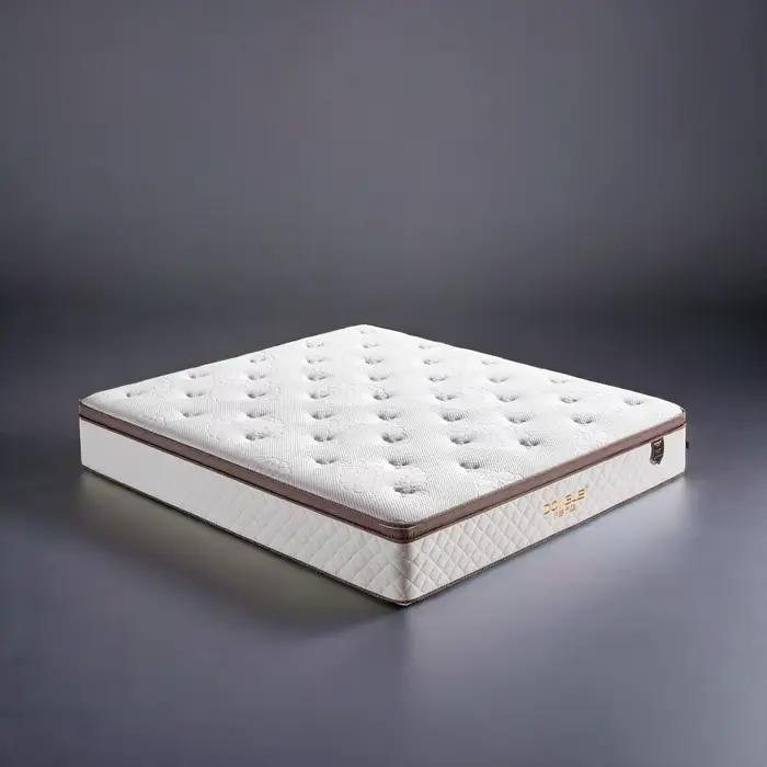 Matelas à ressorts Double simple King Size de luxe pour hôtel, avec fermeté moyenne enroulable, pour