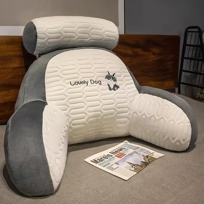 Coussin de dossier en latex grand format pour tête de lit – Oreiller de soutien idéal pour dortoir, 