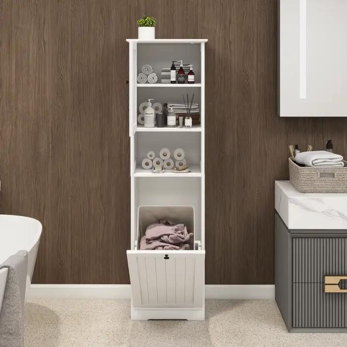 Armoire à linge blanche à une seule cellule, solide et durable, à la mode