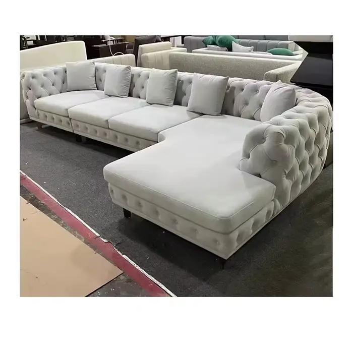 Meubles d'hôtel 5 étoiles, ensembles de chambre à coucher, canapé en tissu personnalisé de haute qua