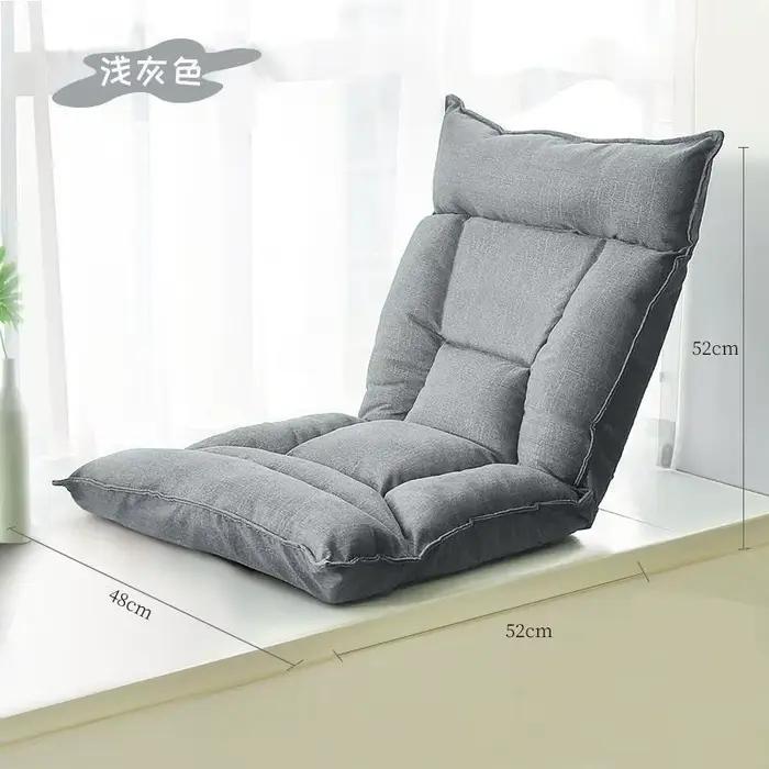 Canapé-lit pliant Tatami, chaise individuelle avec dossier et coussin de siège pour dortoir, style j