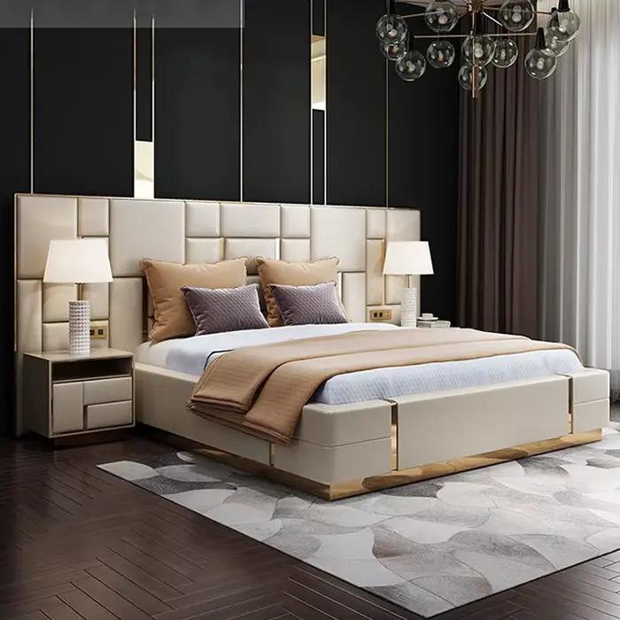 CH8831 Plus ensemble de chambre à coucher de haute qualité ensemble de lit ottoman de luxe moderne l