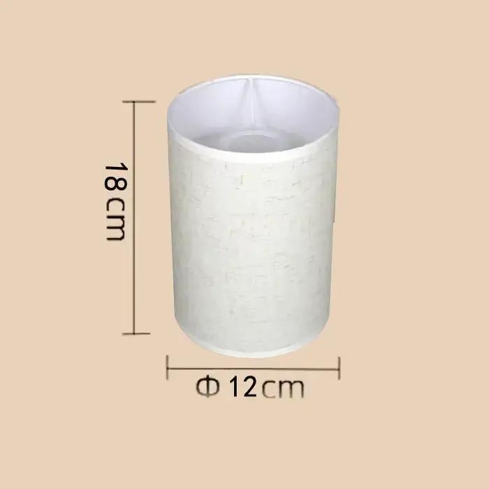 Abat-jour en lin à Tube droit pour lampes de Table, couvre-lampe en tissu doux et léger, accessoires