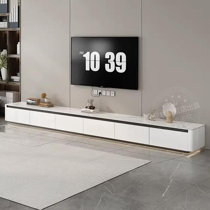 Meubles TV rectangulaires de grande taille, design moderne universel, table TV de luxe, esthétique, 