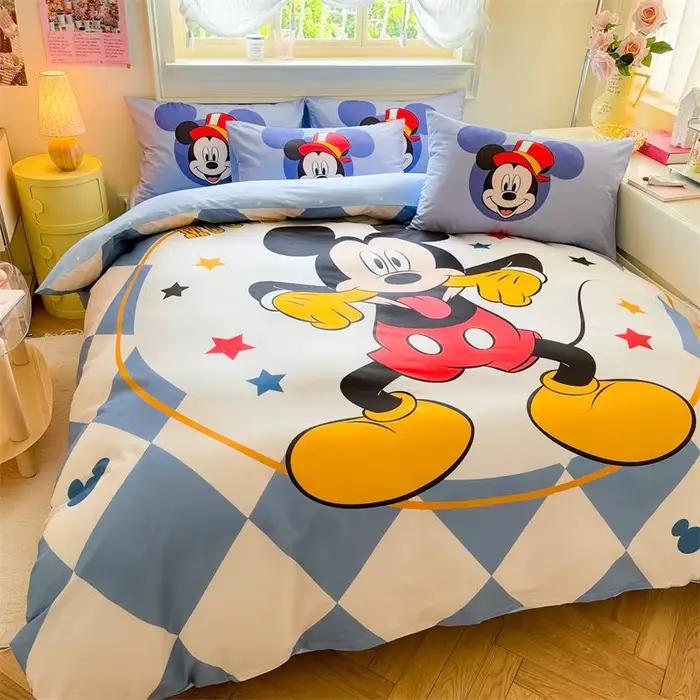 Parure de lit dessin animé, housse de couette pour chambre d'enfant, garçon et fille, literie simple