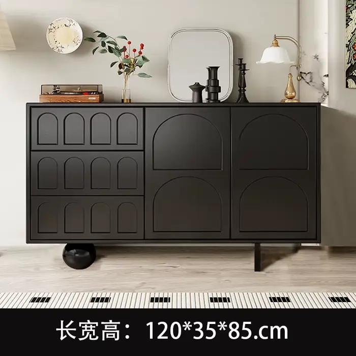 Grande armoire d'angle noire, meuble de rangement moderne pour salon, entrée d'arcade, Szafki do sal