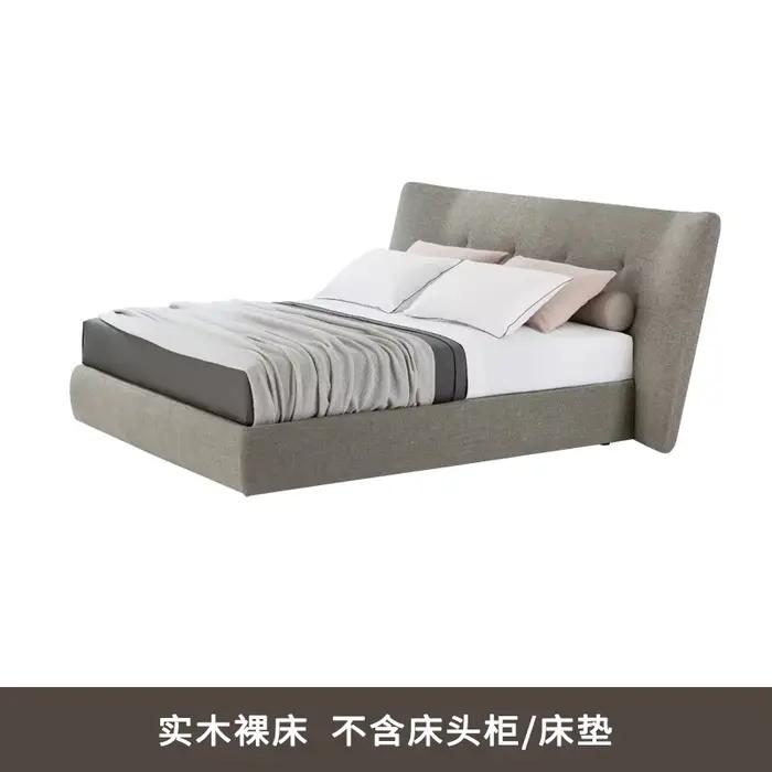 Lit design minimaliste moderne, esthétique abordable, lits confortables de designer, lit de princess