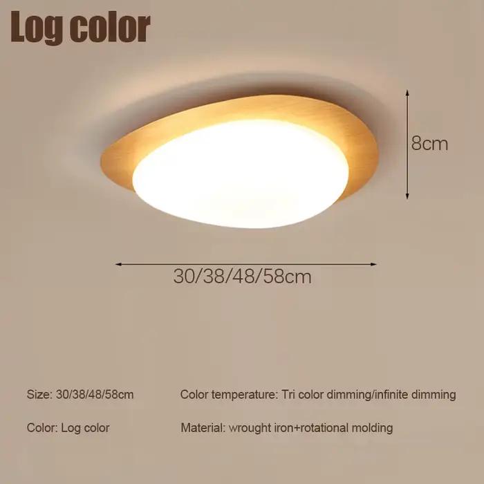 Plafonnier galets led plafonnier en bois moderne rétro Art acrylique minimaliste lampe pour salon ch