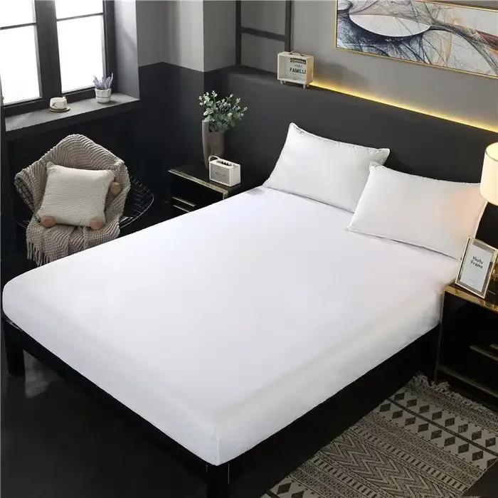 Housse de matelas respirante pour acariens - 360 °   Jupe élastique pour lit Queen/King de 8 à 21 po