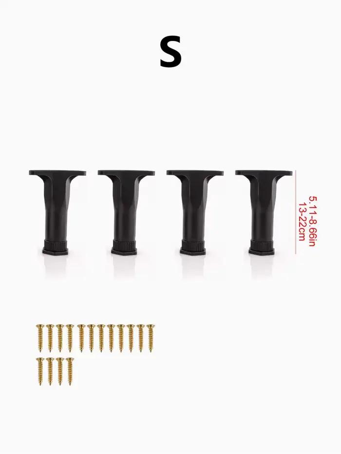 4 pièces/1 ensemble de pieds de support réglables pour cadre de lit (livrés avec des vis spéciales),