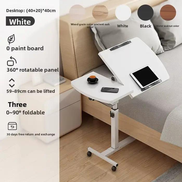Bureau mobile sur roulettes, bureau pour ordinateur portable, bureau debout pour usage professionnel