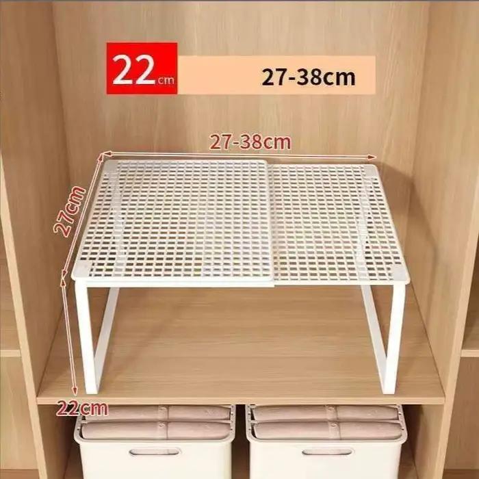 Panneau de séparation en couches évolutif pour garde-robe, 1 pièce, étagère empilable de grande capa