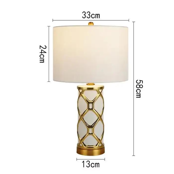 Lampe de Table Créative en Céramique de Style Nordique, Luminaire Décoratif de Luxe, Idéal pour un S
