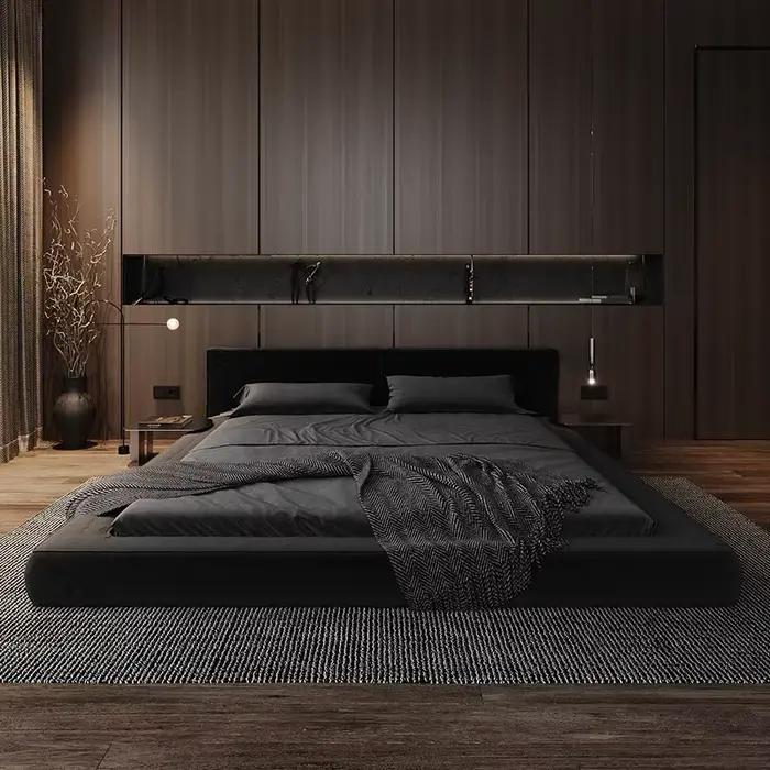 Tête De lit lit à la mode moderne européenne qualité Confortable lit Style américain léger luxe Cama