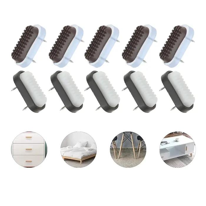 Coussinets de meubles à double clou, glissières de meubles, déménageurs de jambes de chaise, protect