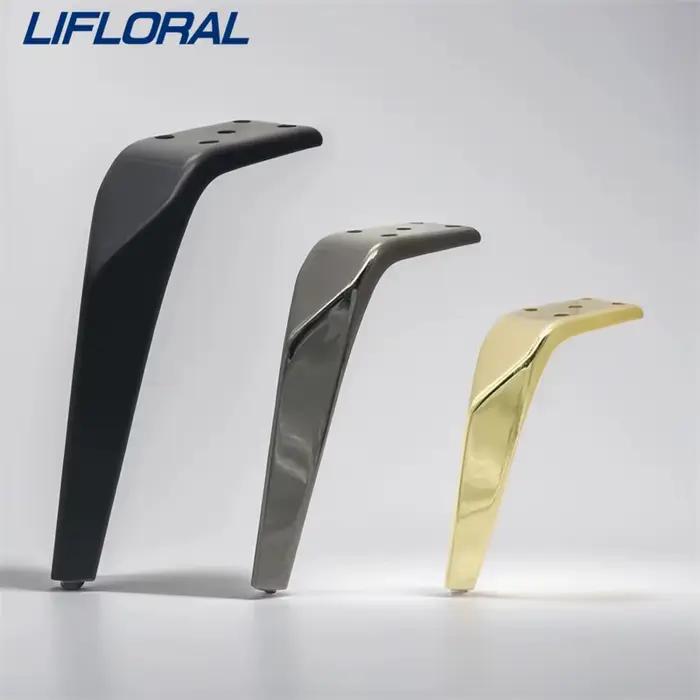 Pieds de canapé en métal léger et épais, pieds de meubles de luxe, pied de support pour table basse,