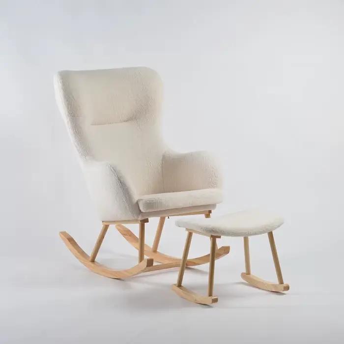 Fauteuil à bascule au design moderne pour chambre d'enfant, salon, salle à manger, chambre, hôtel, h