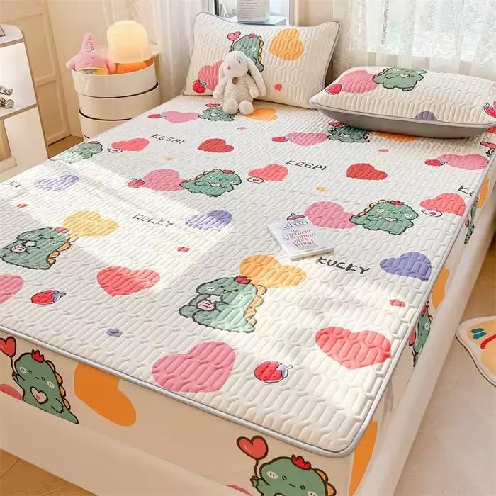 Polymères de lit en latex naturel respirant, drapeau frais, tapis de refroidissement doux matelassés
