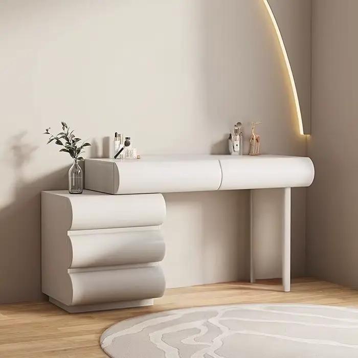 Armoire De rangement De chambre De luxe coiffeuse Recamera maquillage coiffeuse confortable blanc To