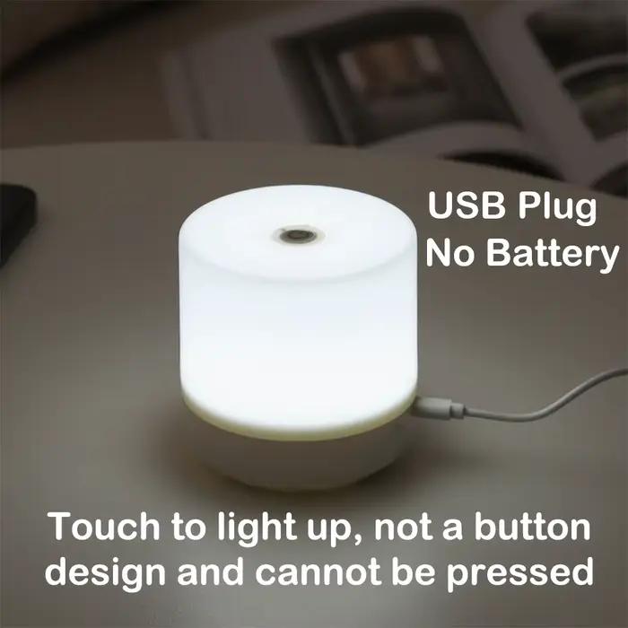 Tactile USB lampe de chevet 3 Modes Dimmable Protection des yeux Portable LED lampe de Table prise U