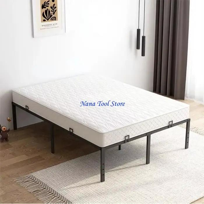 Support matelas épais antidérapant, 6 pièces, attaches pour cadre lit, bouchon coulissant réglable, 