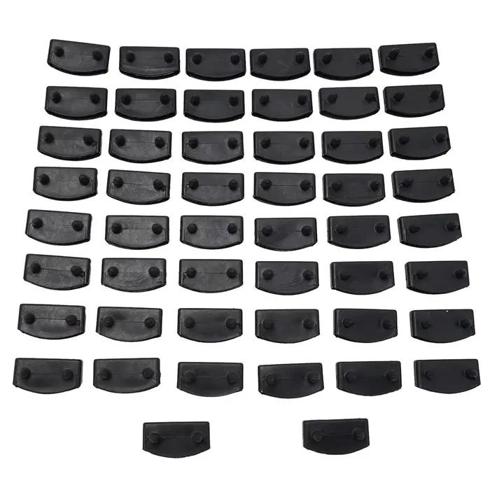 Supports de lit en bois de remplacement, 50 pièces, supports moyens ou d'extrémité en plastique, 10x