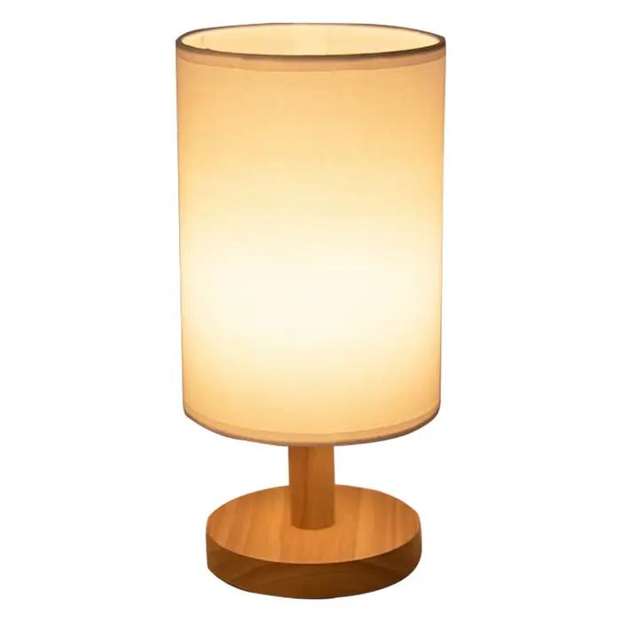 Lampe de chevet USB veilleuses lampe de Table pour chambre lampe de bureau en bois veilleuse de chev