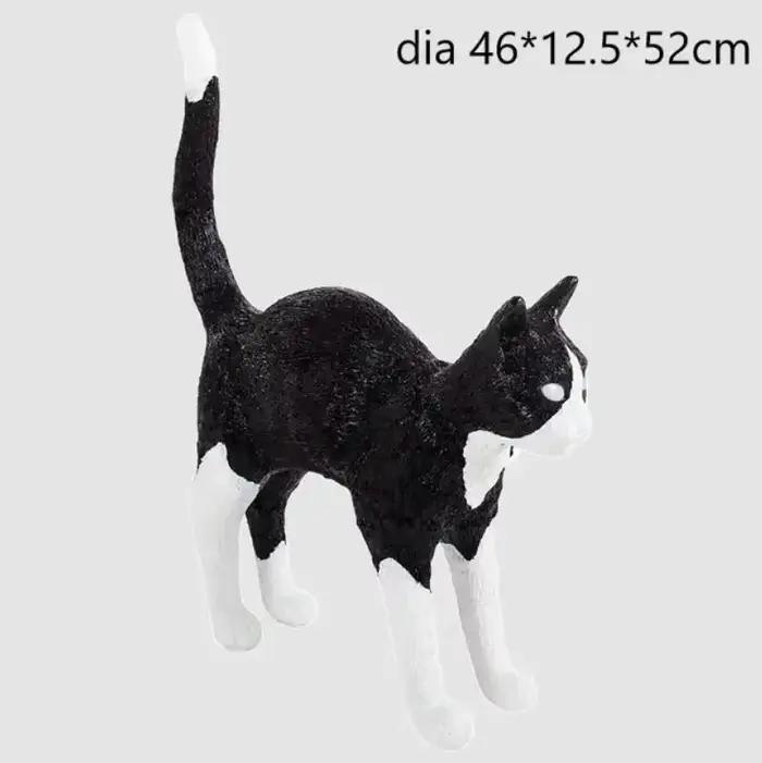 Lampe de table Jobby, design nordique, lampe chat noir, pour chambre à coucher, chevet, salon, salle