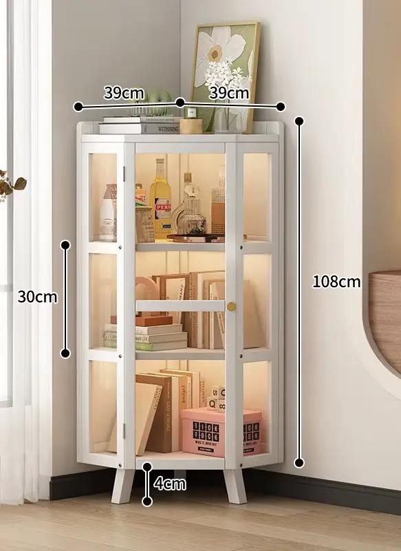 Armoire d'angle pour salle à manger, armoire murale triangulaire, casier d'angle pour salon, chambre