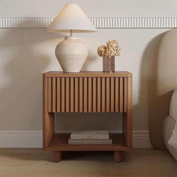 Table De chevet moderne minimaliste en bois, Simple, esthétique, tendance, rangement De luxe, meuble