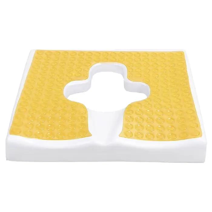 Coussin respirant anti-escarres à ouverture en T, design triangulaire incliné, pour personnes âgées,