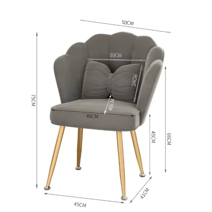 Tabouret de Maquillage Nordique Moderne et Simple, Belle Chaise de Chambre à Coucher, pour Fille, Co