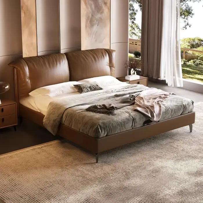 Sac à coussin doux italien 180x200cm, chambre principale moderne, lit Double, chambre à coucher mini