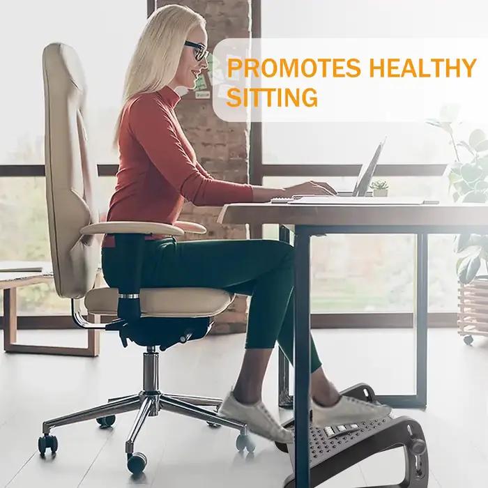 Repose-pieds ergonomique sous le bureau, tabouret avec rouleaux de Massage, repose-jambes de bureau,