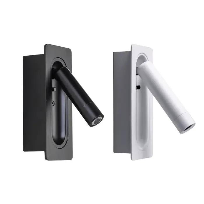 Lampe de chevet, applique murale, lampe de lecture LED, projecteur intégré, lampe de protection des 