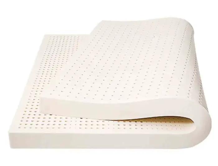 Surmatelas en Latex naturel avec housse, matelas en caoutchouc naturel pur, pour maison, dortoir, co