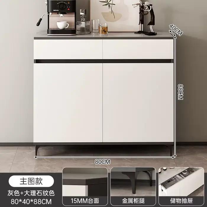 Armoire de salon minimaliste au design simple, armoire blanche de qualité supérieure, armoires à pro