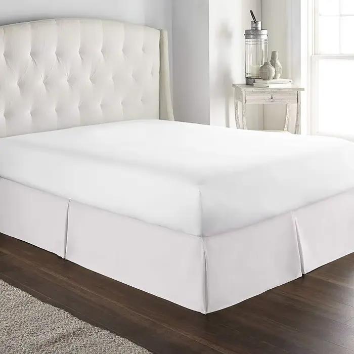 Jupes de lit plissées et douces, confortables, sur mesure, avec tissu résistant aux rides et à la dé