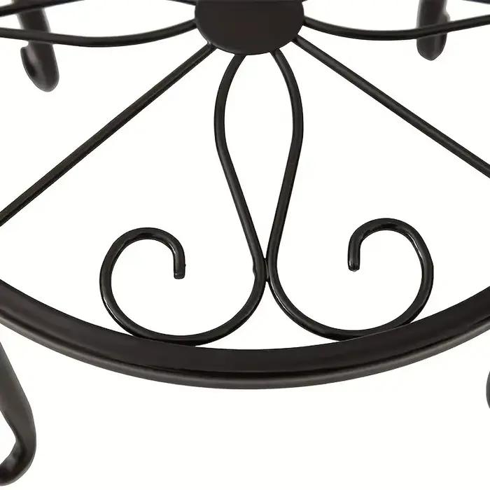 Support à fleurs métallique multi-niveaux 1-2 étages, étagère pour plantes, support pour pots de fle