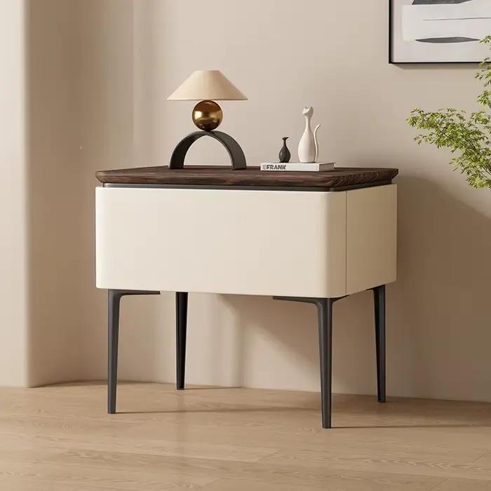 Table De chevet peu encombrante Style italien Table De chevet De luxe moderne rangement avec tiroirs