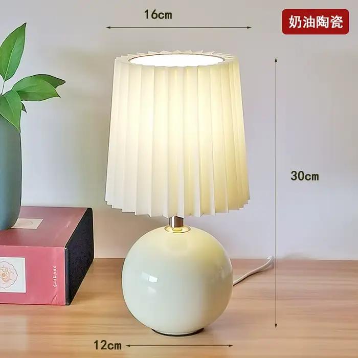 Lampe contemporaine en céramique pour chambre à coucher, table de chevet, lampe de bureau, lampe de 