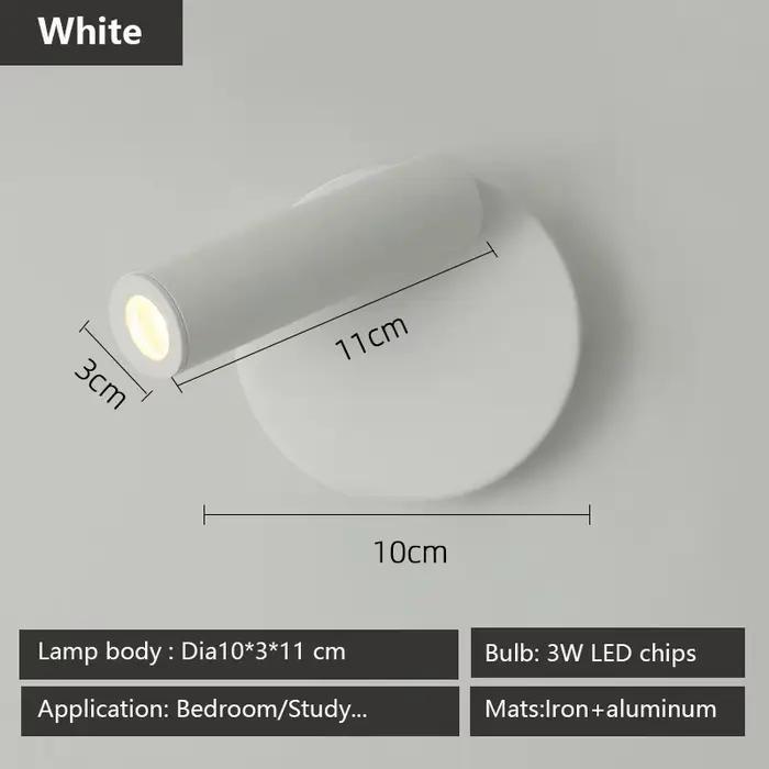 Applique murale LED réglable, lampe de lecture de chevet créative pour hôtel, chambre à coucher, étu