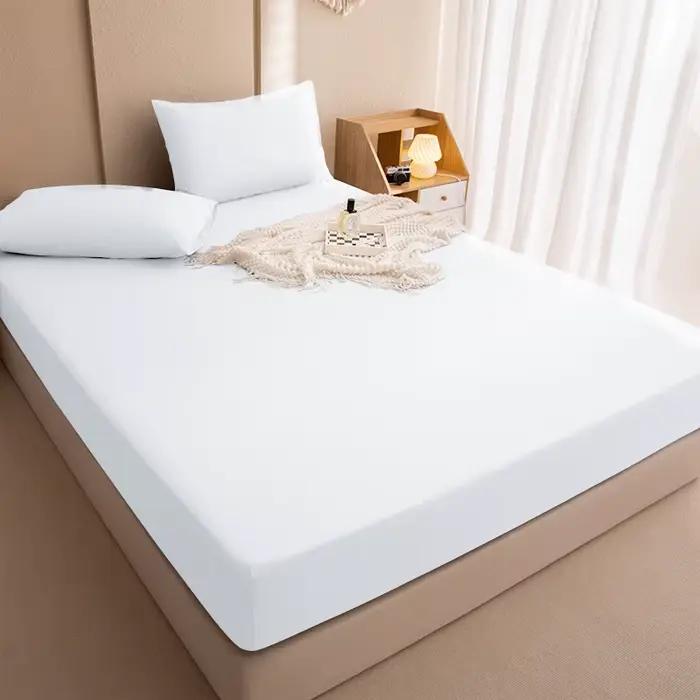 Housses de matelas imperméables 100%, draps de protection réglables avec bande élastique, simple, Do
