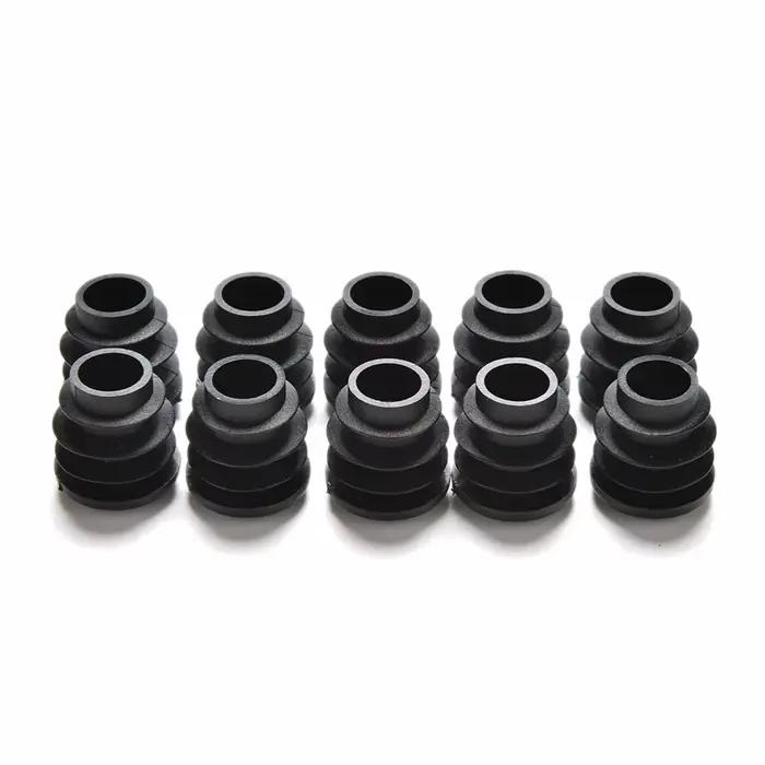 Bouchon de pied de meuble, 10 pièces/lot, capuchon d'extrémité obturateur pour Tube rond, diamètre 1