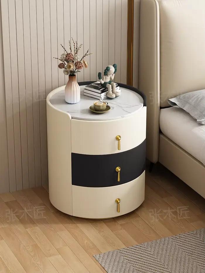 Table De Chevet Unique De rangement, blanc, nordique, esthétique japonaise, organisateur d'articles,