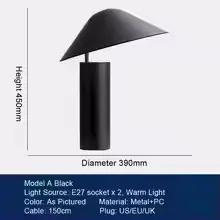Danois moderne minimaliste créatif or Rose LED chambre chevet bureau hôtel design lumière